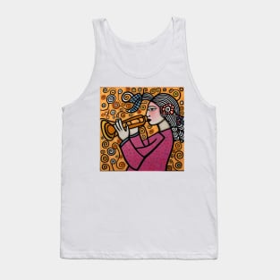 Jazz Musician playing a trumpet Tank Top